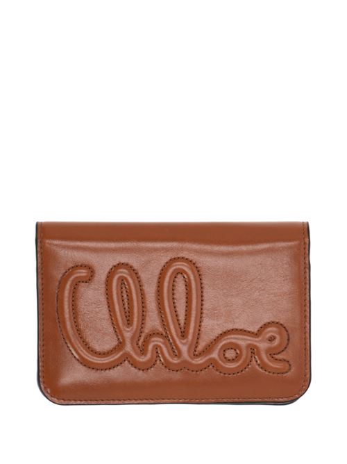 Portafoglio bifold C Chloé in pelle lucida Chloè | C24WP447O1626M