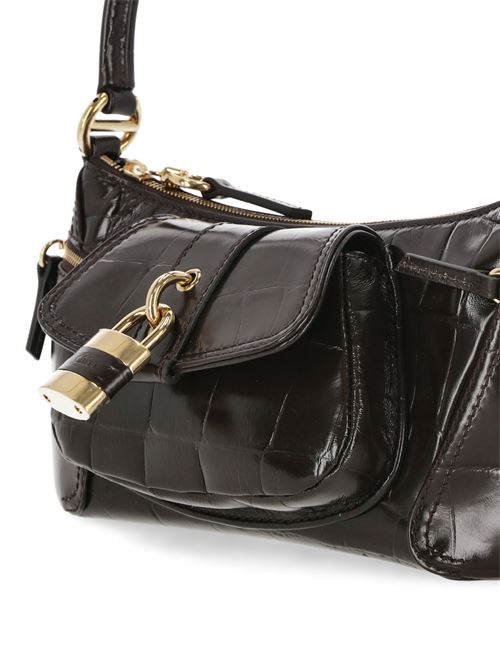 Borsa a spalla 9 effetto coccodrillo CHLOE | C24WS710O2424X