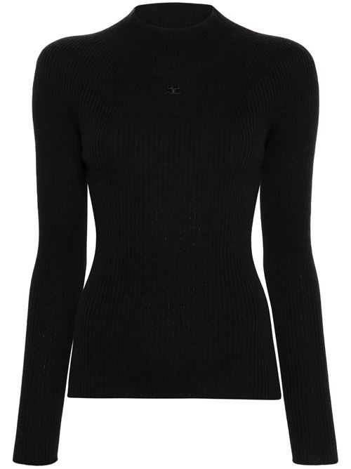 Solar ribbed sweater COURREGES | 124MPU128FI00499999