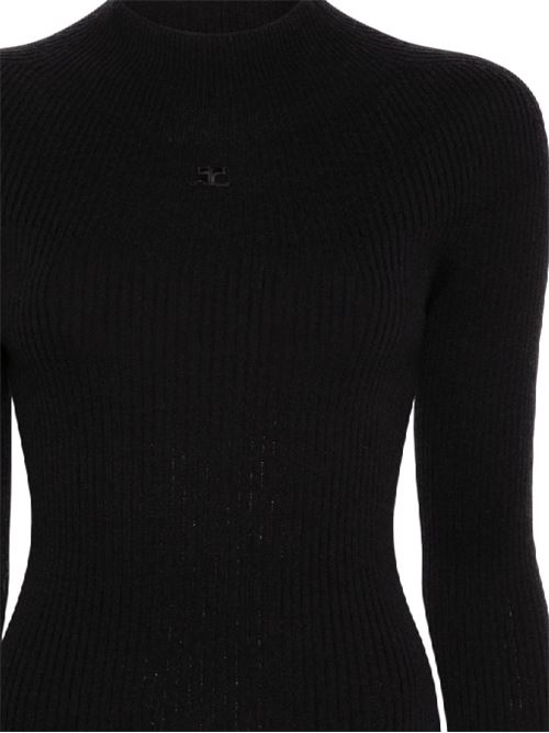 Solar ribbed sweater COURREGES | 124MPU128FI00499999