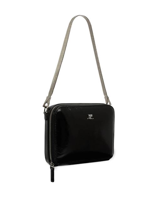 Borsa in pelle nera Courreges | 424GSA146CR00439999