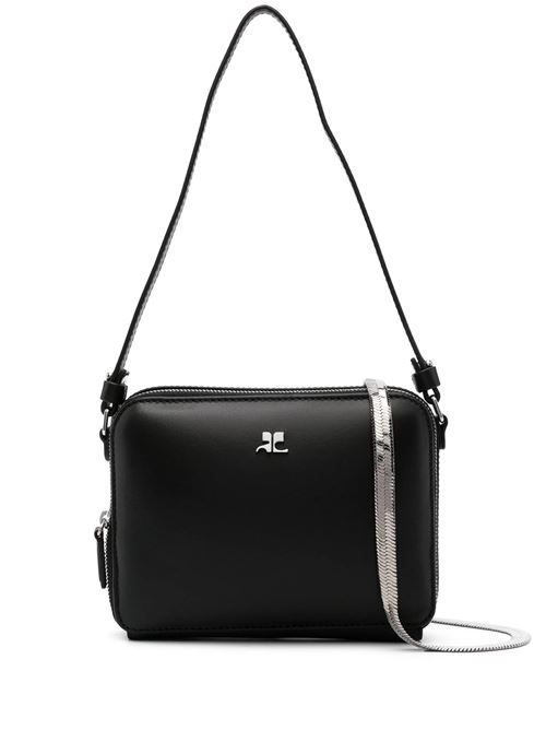 Black calf leather bag COURREGES | 424GSA146CR00659999