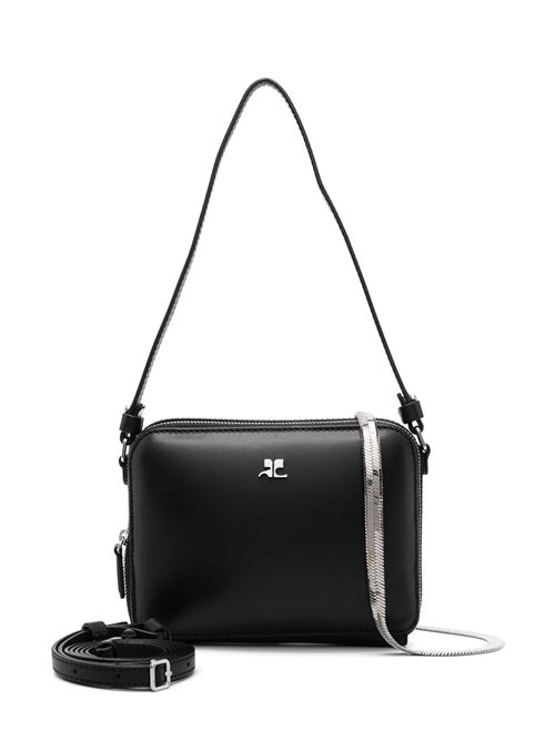 Black calf leather bag COURREGES | 424GSA146CR00659999