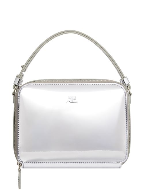 Silver-tone mirrored bag Courreges | 424GSA146PU00179000