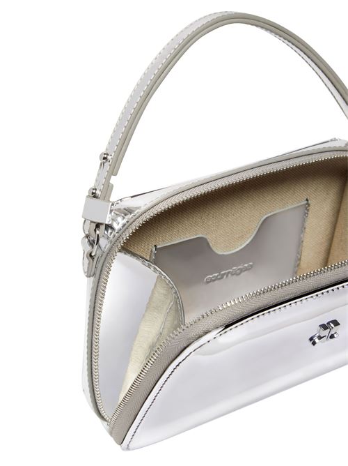 Silver-tone mirrored bag Courreges | 424GSA146PU00179000