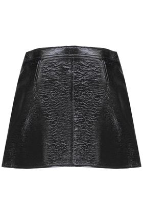 Black vinyl skirt Courreges | PERCJU001VY00149999