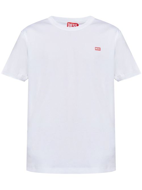 White t-shirt with stamp DIESEL | A148190SKAF100