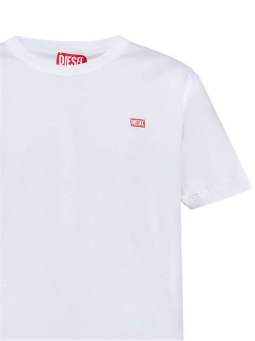 White t-shirt with stamp DIESEL | A148190SKAF100