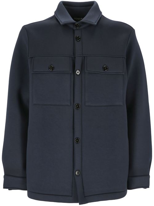 Indigo blue scuba jersey jacket Dondup | UF754KF0238XXX890