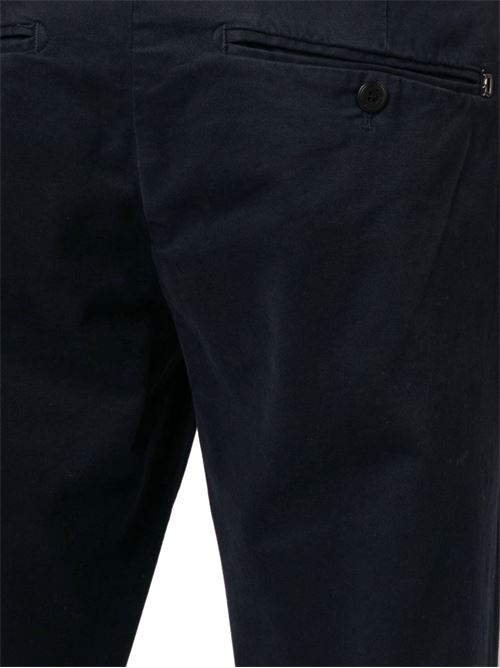 Navy blue cotton-blend pants DONDUP | UP235GSE043PTD890