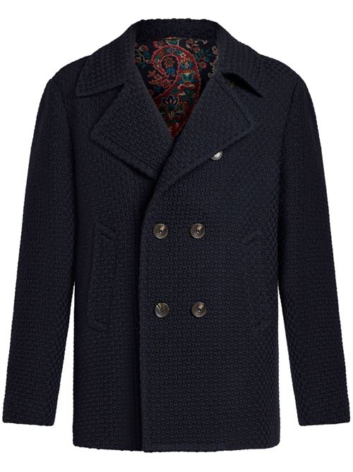 Midnight blue wool jacket ETRO | MRBA004299TU2G0B0310