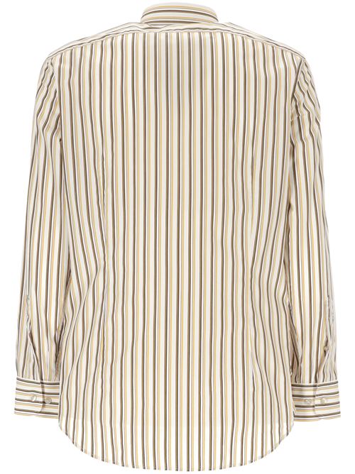 White/yellow cotton stripe shirt ETRO | MRIB000499TR548S8452