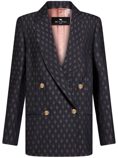 Blue/multicolour wool jacket ETRO | WRCA003599TJ223B0065