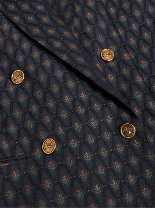 Blue/multicolour wool jacket ETRO | WRCA003599TJ223B0065