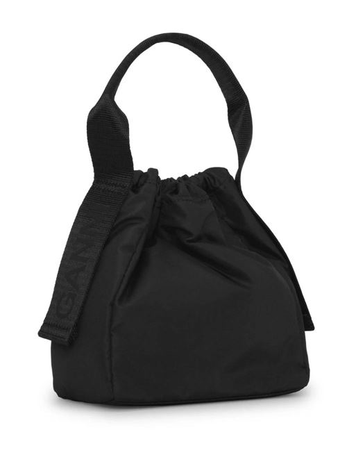 Black Tech Pouch Handbag Black Ganni | A5740099