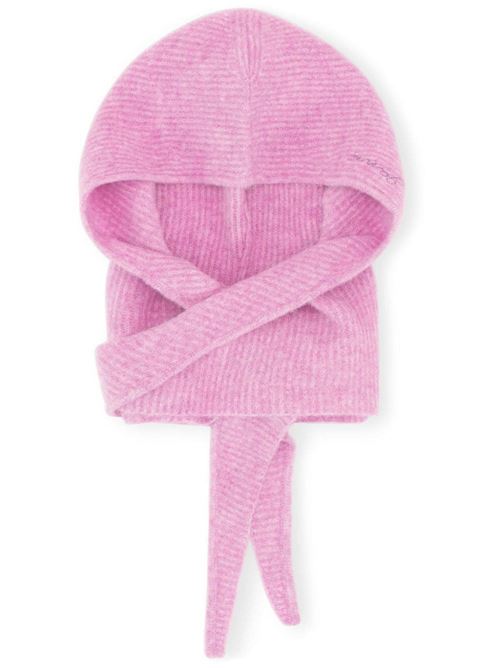 Pink alpaca-merino hat Ganni | A6350059