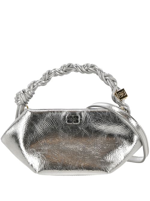 Silver-tone cracked effect silver-tone bag Ganni | A6595018