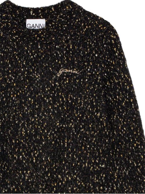 Black alpaca wool-blend knit Ganni | K2276099