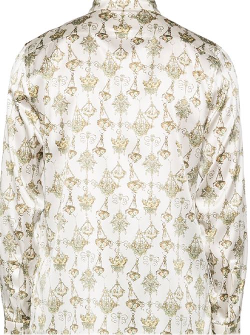 Shirt with chandelier print in silk Givenchy | BM612415S4182