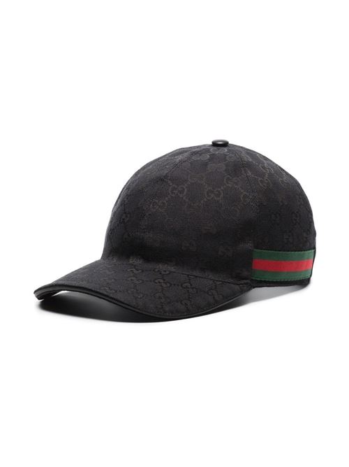 black cotton blend signature GG GUCCI | 200035KQWBG1060