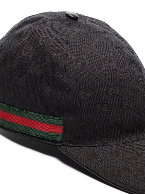 black cotton blend signature GG GUCCI | 200035KQWBG1060