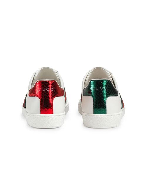 White leather embroidered Ace sneakers Gucci | 43194202JP09064