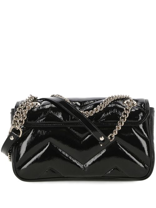 Black leather patent bag Gucci | 4434970AAA91000