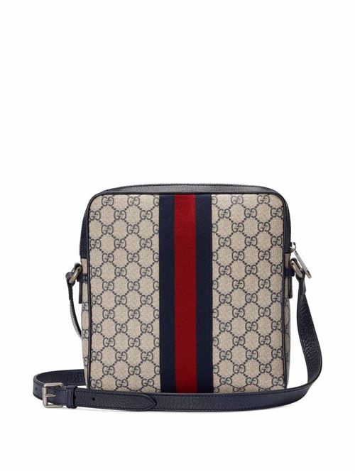 Cream/navy/red GG Supreme bag Gucci | 54792696IWN4076