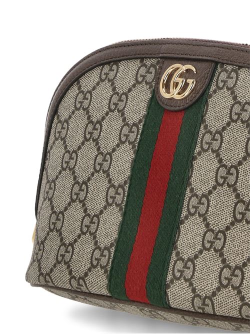 Brown/red/green canvas GG bag Gucci | 62555196IWG8745