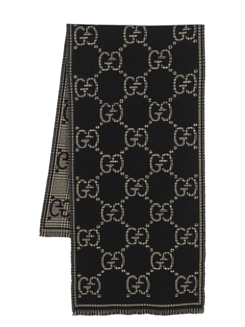 CHECKED GG WOOL SCARF Gucci | 6600254G3861066