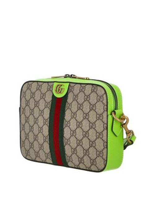 Borsa in tela GG Supreme beige/verde Gucci | 699439FADIC9761