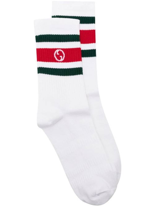 Calzini bianco/verde/rosso GUCCI | 7507054GADU6566