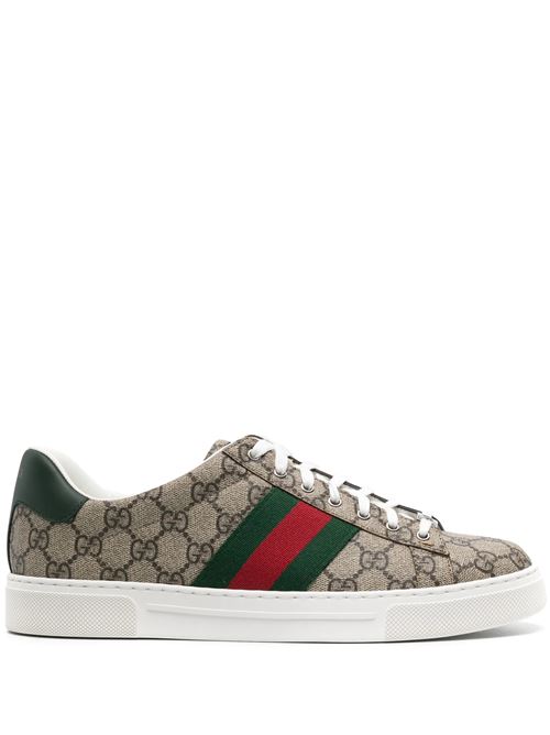 GUCCI ACE MEN'S SNEAKER WITH WEB DETAIL GUCCI | 760775FACMZ9746