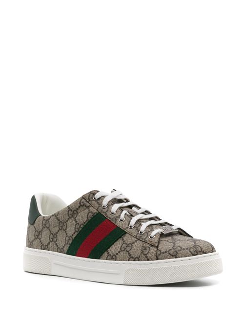 GUCCI ACE MEN'S SNEAKER WITH WEB DETAIL GUCCI | 760775FACMZ9746