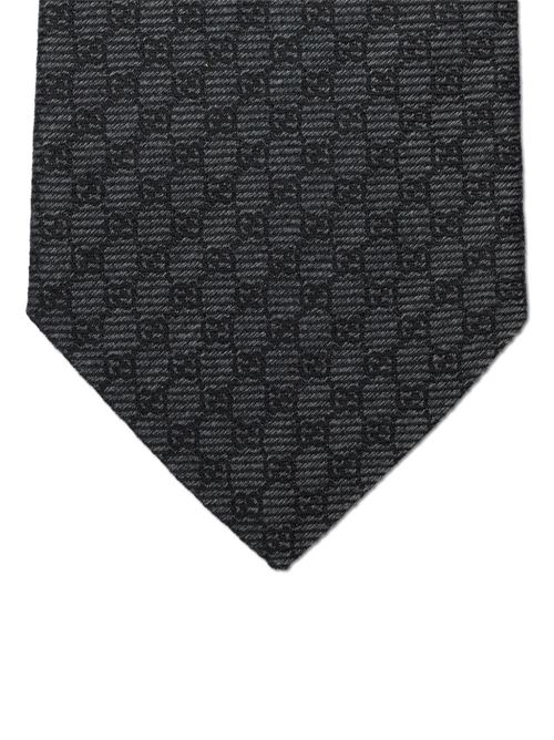 WOOL AND SILK JACQUARD TIE WITH GG CROSS GUCCI | 7650584E6521000