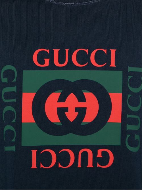 T-shirt navy blue Gucci | 784361XJGKA4735