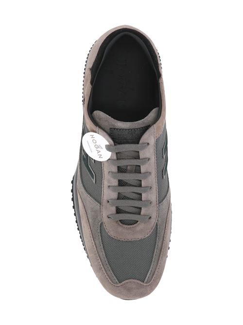 Sneaker con pannelli grigio/nero/marrone HOGAN | HXM00N0Q101N77415J