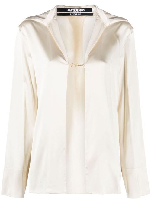 Notte logo plaque blouse Jacquemus | 213SH1031000110