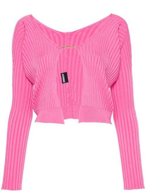 fluorescent pink stretch-design ribbed Jacquemus | 223KN5002190434