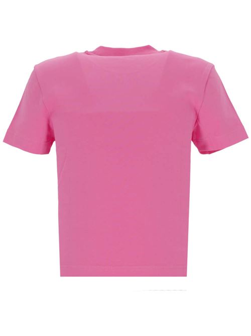 Flamingo pink stretch-cotton t-shirt Jacquemus | 241JS1332031430