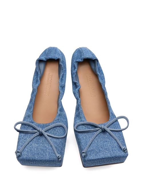 Ballerina in cotone blu indaco JACQUEMUS | 243FO1573176330