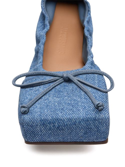 Ballerina in cotone blu indaco JACQUEMUS | 243FO1573176330