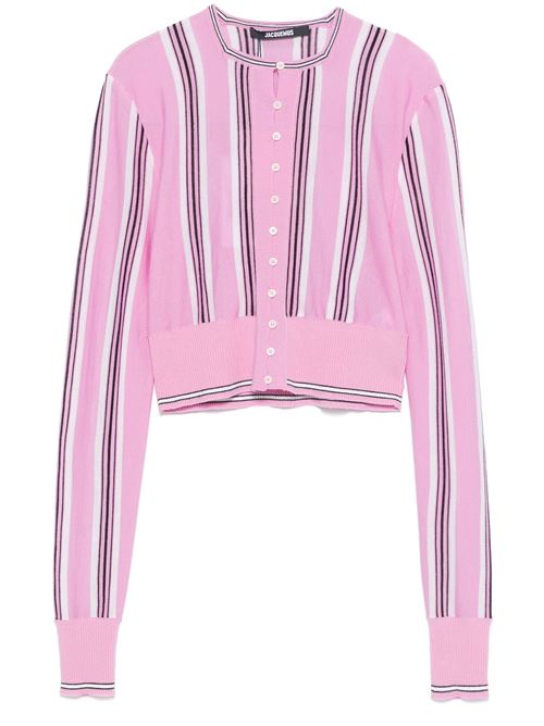 Pink/black/white cardigan JACQUEMUS | 243KN5072414043