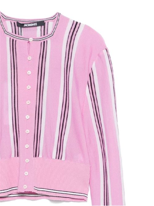 Pink/black/white cardigan JACQUEMUS | 243KN5072414043