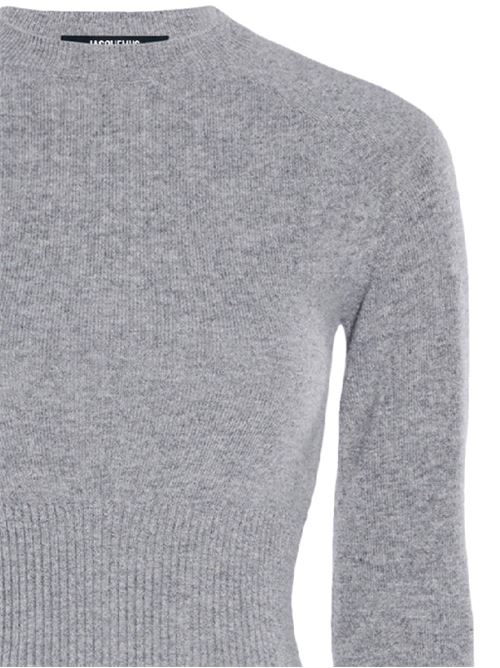 Maglia fine in misto cashmere grigio JACQUEMUS | 243KN5472001950