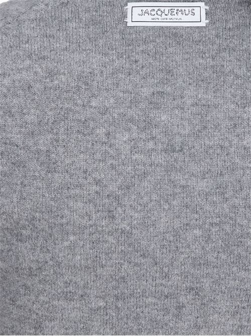 Maglia fine in misto cashmere grigio JACQUEMUS | 243KN5472001950