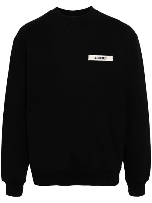 Black cotton jersey sweatshirt JACQUEMUS | 245JS2062036990