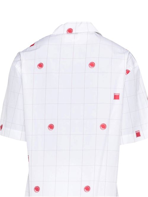 White/red cotton shirt JACQUEMUS | 246SH20216954BX