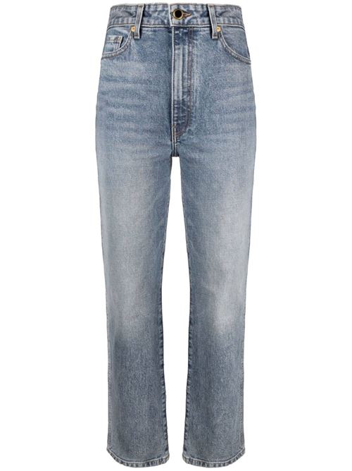 blue cotton blend jeans KHAITE | 1071096096