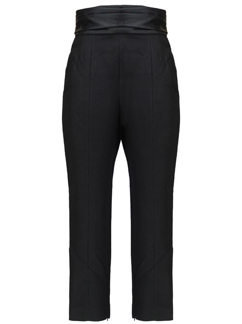 Black satin pants KHAITE | 31524092200